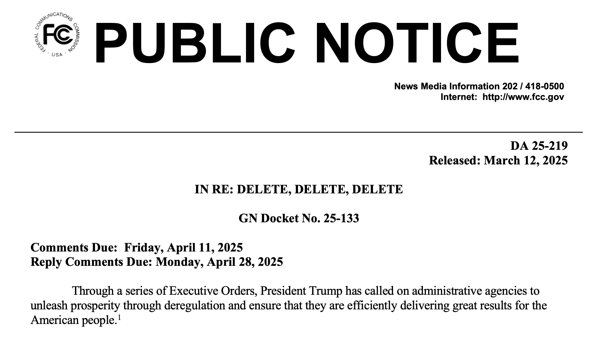 Delete, Delete, Delete Header